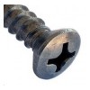 Sheet Metal Screw Phillips Oval Head #10 x 1 Type 18-8 Stainless